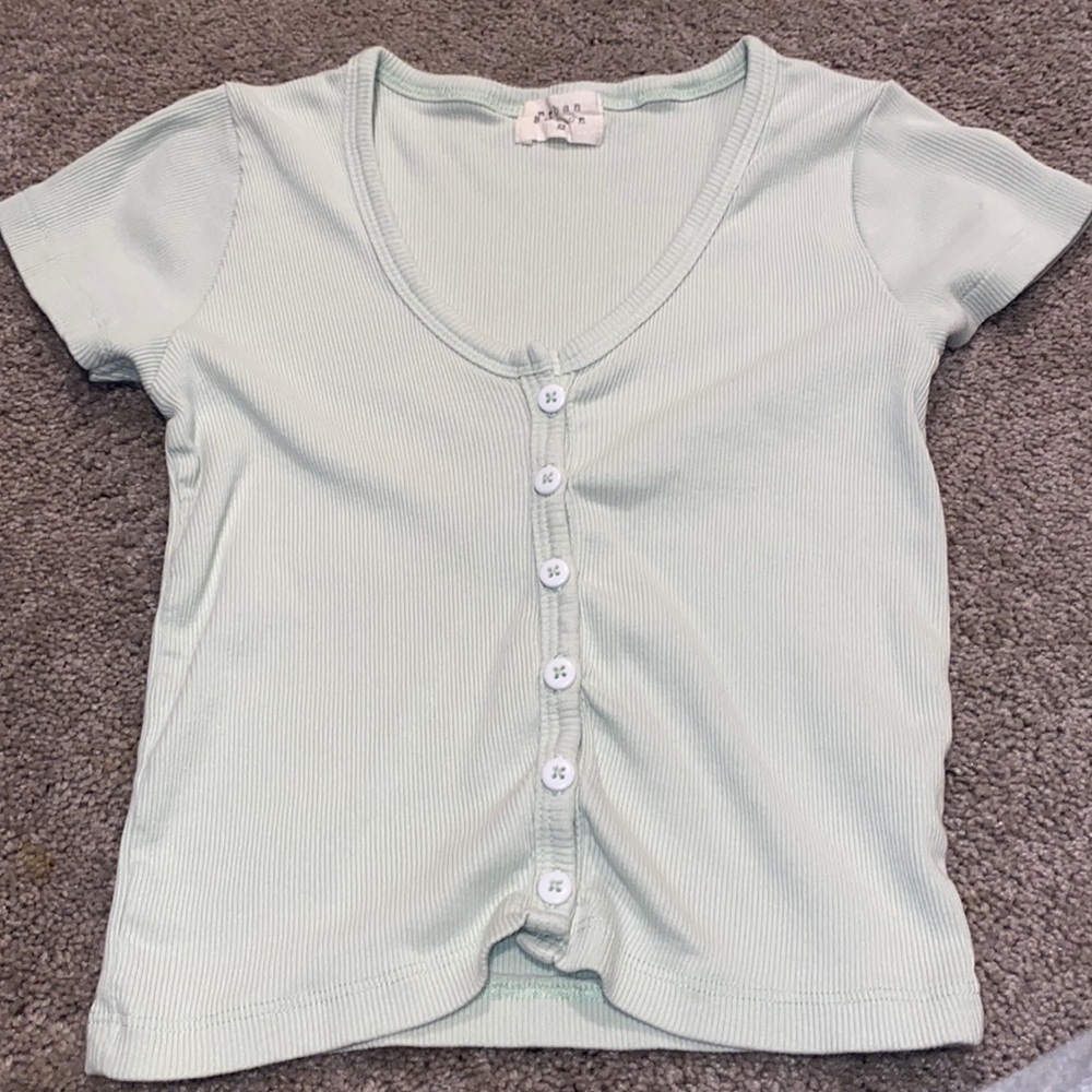 Cropped green tank